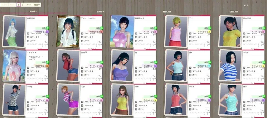 AI少女 操作界面 资料图